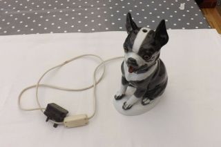 Vintage German Night Light Bulldog Style Art DÉco Porcelain 28cms High