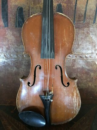 Old Antique Violin,  Probably American 7/8 Scale For Restoration