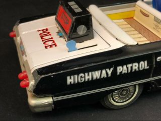 Daiya Highway Patrol Police Car Moving Japanese Tin Car with Light 11