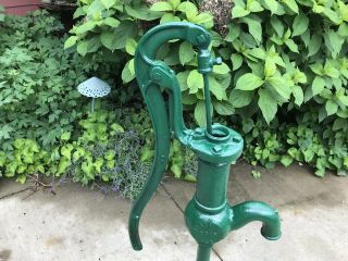 RARE ANTIQUE HAND WATER PUMP MARKED DEMPSTER MILL MANF.  CO.  BEATRICE NEB. 4
