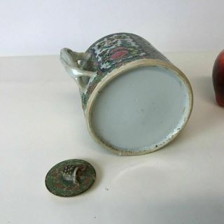 Antique Chinese Porcelain Rose Medallion Teapot 6