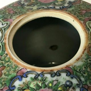 Antique Chinese Porcelain Rose Medallion Teapot 7