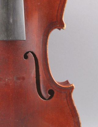 Exceptional Antique Inlaid Double Purfling Figured Maple 4/4 Violin & Bow 5