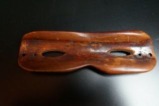 90 OLD From Late 19th To Early 20th Century INUIT fossil GOGGLES - Very THICK 6