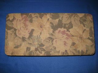 French Antique 1920s Boudoir Box Floral Upholstery Fabric Glove,  Jewelery Box 12