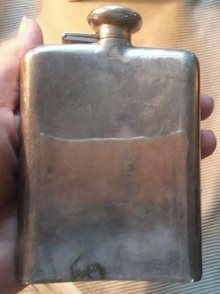 VINTAGE CHINESE STERLING SILVER SOUVINER FLASK DRAGONS 4