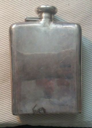 VINTAGE CHINESE STERLING SILVER SOUVINER FLASK DRAGONS 5