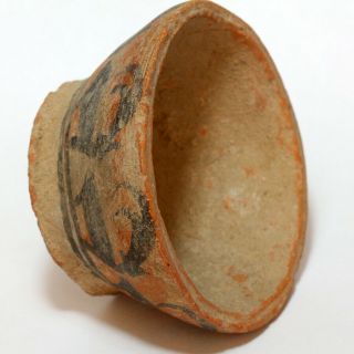 MUSEUM QUALITY INDUS VALLEY TERRACOTTA POT,  DECORATED,  CIRCA 1900 - 1000 BC 5