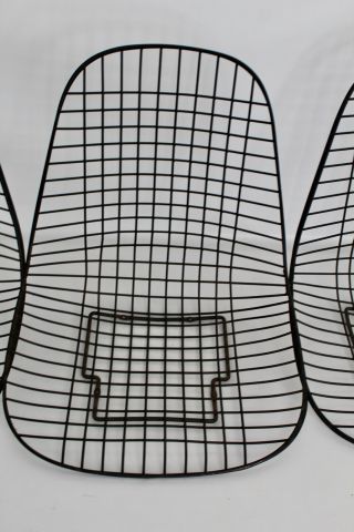 4 Eames Herman Miller Vtg Mid Century Modern DKR Wire Shell Side Eiffel Chair 6