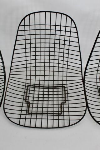 4 Eames Herman Miller Vtg Mid Century Modern DKR Wire Shell Side Eiffel Chair 7