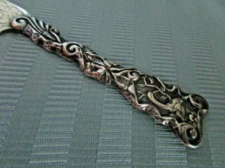Gorham 1880 Hizen Knife Aesthetic Bird Clouds Sterling Silver.  925 Figural Mono