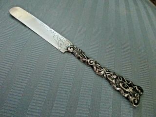 GORHAM 1880 HIZEN KNIFE Aesthetic BIRD Clouds STERLING SILVER.  925 FIGURAL Mono 2
