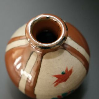TOMOO HAMADA Japanese Mashiko pottery Flower vase With Wooden Box 6