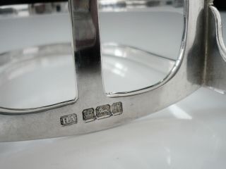 Large Heavy Silver Toast Rack,  Sheffield 1908,  Atkin Brothers 5