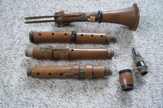 Antique 1800 Boxwood - Ebony - Brass Clarinet 2