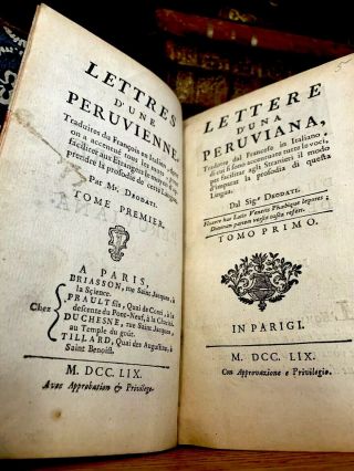 1759 Letters From A Peruvian Woman - Inca Princess