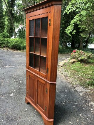 Henkel Harris Cherry Corner Cabinet 7