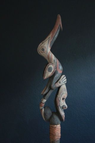 ceremonial flute from the Iatmul tribe in Guinea 3