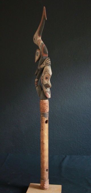 ceremonial flute from the Iatmul tribe in Guinea 7