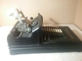 Antique 1920s Burroughs 8 Column Vintage Hand Crank Adding Machine 8