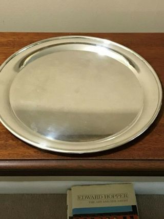Antique Tiffany & Co.  Large 13 1/2 " Sterling Silver Tray 23652 W/dust Bag