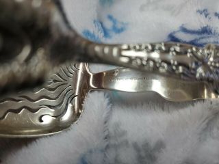 Tiffany & Co.  Wave Edge Sterling Silver Claw Ice Tongs Mono 5 1/2 