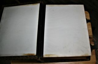 Large antique c1885 Catholic family Bible Douay Rheims clasps 6