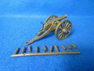 Marx Giant Blue& Gray playset firing GOLD cannon with all 10 shells 2 2