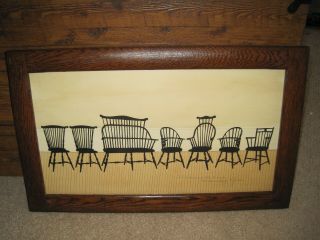 Wendy Schultz Wubbels Silhouette 2012 Antique High Back Windsor Style Chairs