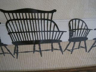 Wendy Schultz Wubbels Silhouette 2012 Antique High Back Windsor Style Chairs 4