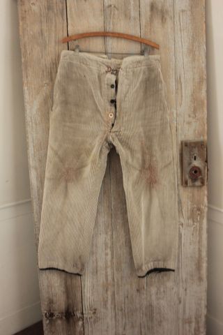 Pants Vintage French Cords men ' s Corduroy c1920 34 inch waist timeworn hunting 4