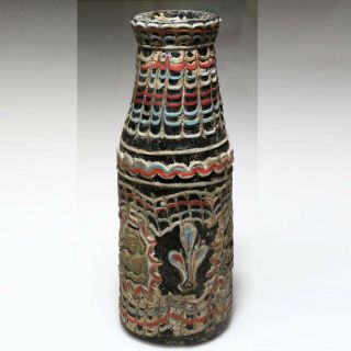 MUSEUM QUALITY PHOENICIAN GLASS COLORED BOTTLE CIRCA 1000 - 700 BC 3