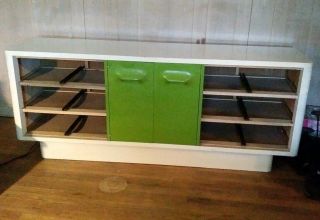 1970s BROYHILL PREMIER CHAPTER ONE SPACE AGE MOD GREEN DRESSER MID CENTURY 7