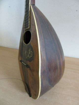 Antique Bowl back inlaid Mandolin guitar for restoration 3