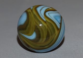 Vintage Marbles Shooter Christensen Cac Flame Swirl H/o 3/4 " - 19.  3mm