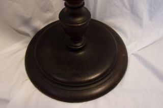 VTG Antique Carved American Black Walnut Wooden Pedestal Fern Plant Stand 35.  5 