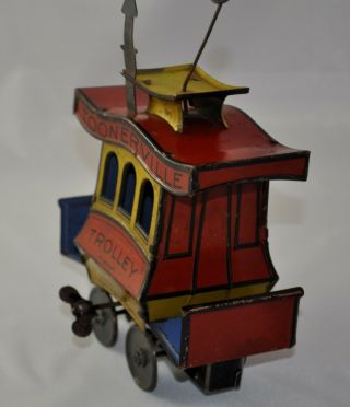 1920s TOONERVILLE TROLLEY TIN LITHOGRAPH WIND UP TOY - TIN LITHO WIND - UP TOY 7