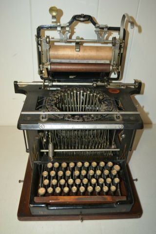 Antique 1878 Remington Standard No.  2 Typewriter Made In York W/lid