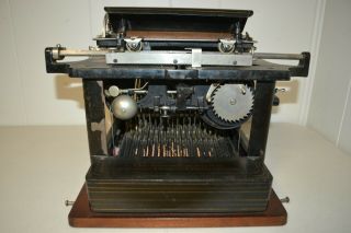 Antique 1878 Remington Standard NO.  2 Typewriter Made in York w/Lid 7