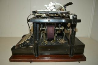 Antique 1878 Remington Standard NO.  2 Typewriter Made in York w/Lid 8