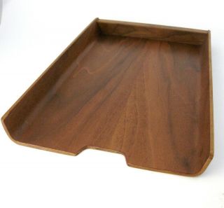 Teak Desk Paper Tray By Martin Aberg For Rainbow Wood Sweden Mid Century Modern