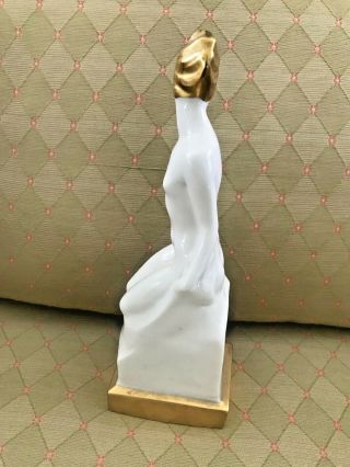 LENOX RARE ART DECO NUDE LAMP BASE DATED 1919 3