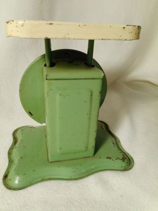 Antique Pelouze Family Scale Deluxe - Chippy Green Scale - Primitive 1900 ' s Scale 5
