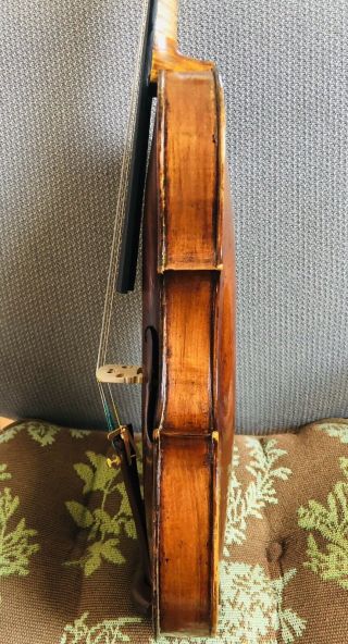 Old Antique 4/4 Italian French or German violin 18th Century. 3