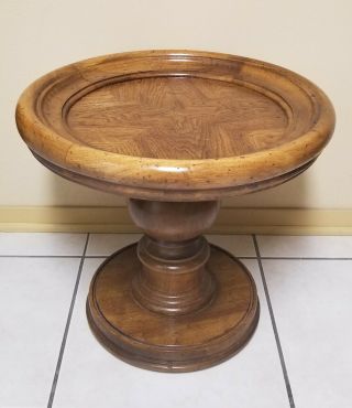 Vintage Thomasville Furniture Entryway Coffee End Side Table/ Lamp Plant Stand 4