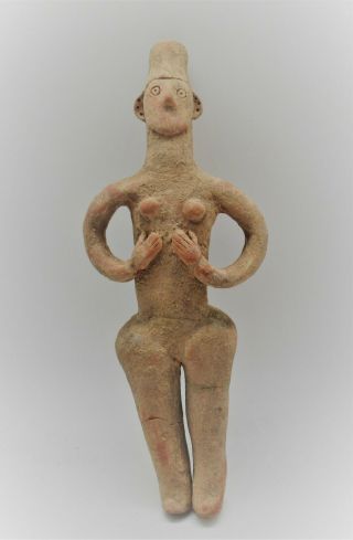 Very Rare Ancient Amlash Bactria Steatopygous Fertility Figure Museum Quality