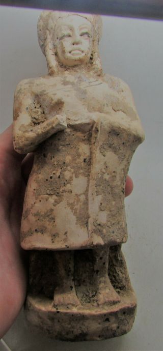 SCARCE ANCIENT NEAR EASTERN ROBED WORSHIPPER STATUETTE 3000 - 2000BCE 2