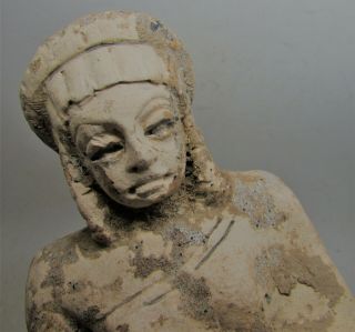 SCARCE ANCIENT NEAR EASTERN ROBED WORSHIPPER STATUETTE 3000 - 2000BCE 3