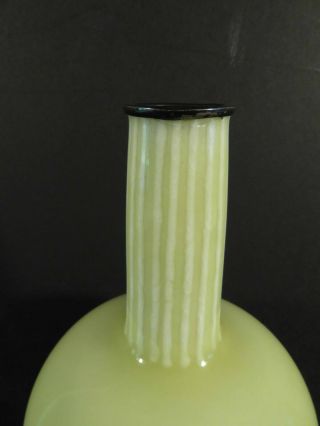 Cloisonne Vase Taisho or Showa period Ando Sterling Pale Yellow Wireless 5