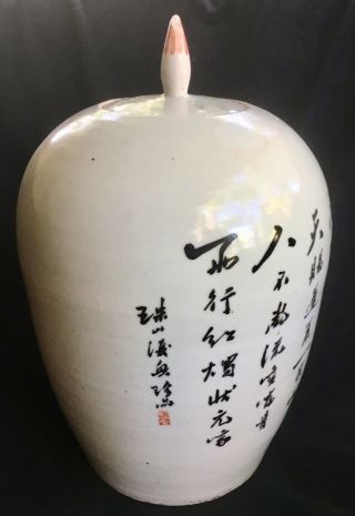 Chinese Famille Rose Porcelain 13.  50” Ginger Jar 6